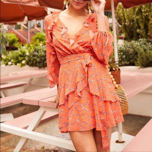 La Maison Talulah Daring Day Floral Mini Dress S - Picture 3 of 11